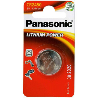 Panasonic CR2450 lithium knoopcel 3V Blister 5410853014355