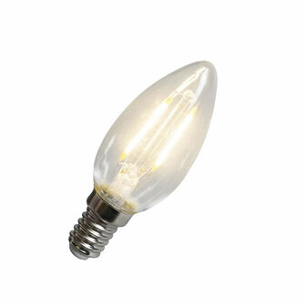 Calex LED Full Glass Filament Candle-lamp 240V 20W 200lm E14 B35 Clear 2700K CRI80 8712879135463