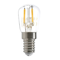 Calex LED Full Glass Filament Pilot lamp 240V 1W 100lm E14 T26x58 Clear 2700K CRI80 8712879135791