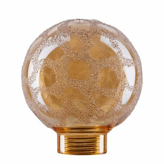 Paulmann Dekoglas Globe 60 Krokoeis Gold voor Halogeen Basic Sockel Mini 4000870875582