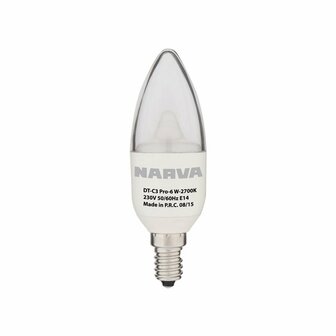 Narva LED Classic B E14 6W vervangt 40W warmwit helder dimbaar 200 B0 4014501071427