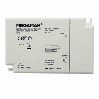 Megaman LED Converter voor MT7663x 60W 1050mA MM56013 4020856560134