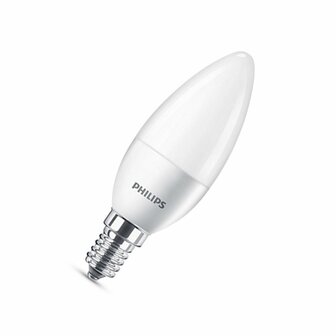 Philips LEDcandle B35 4 25W827 E14 250lm mat echt warmwit niet dimbaar 8718696474914