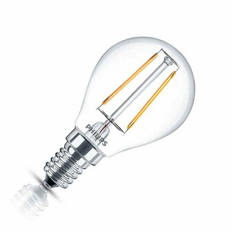 Philips Filament Classic LEDLuster 2 5 25W E14 warmwit niet dimbaar P45 helder 8718696517611