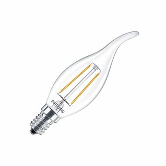 CLA LEDCandle ND 2-25W E14 WW BA35 CL 8718696574096