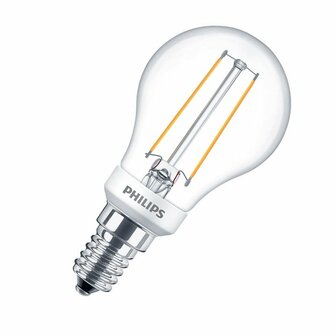 Philips Classic LEDluster P45 2 7 25W827 E14 250lm echt warmwit dimbaar 8718696709863