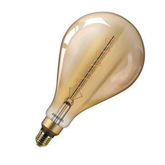 Philips Classic LEDbulb Vintage Gold A160 5 25W820 E27 300lm ultra warmwit niet dimbaar 8718696768105