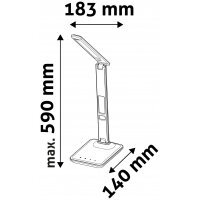 Avide LED Bureaulamp Office Leather Calendar 6W zwart 5999562280614