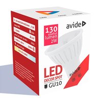 Avide LED Decor Spot Plastic 2W GU10 110 B0 CW Koel Wit 6400K 5999562282212